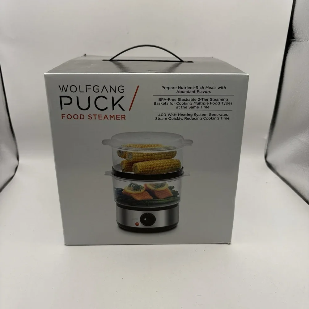 WOLFGANG‎ PUCK 2 Tier Food Steamer 400-Watt BPA-Free NEW in Box